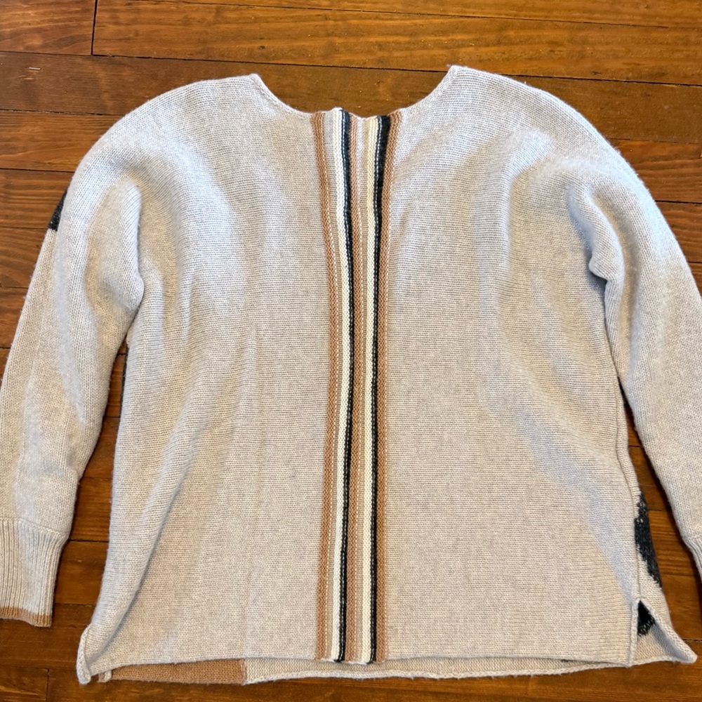 Abstract Pattern Crew Neck Sweater - image 4